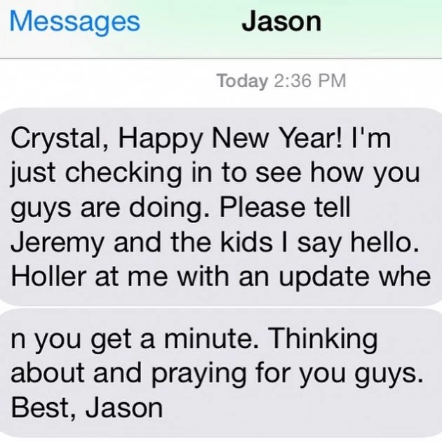 Jason Garrett text message Jason Garrett text message